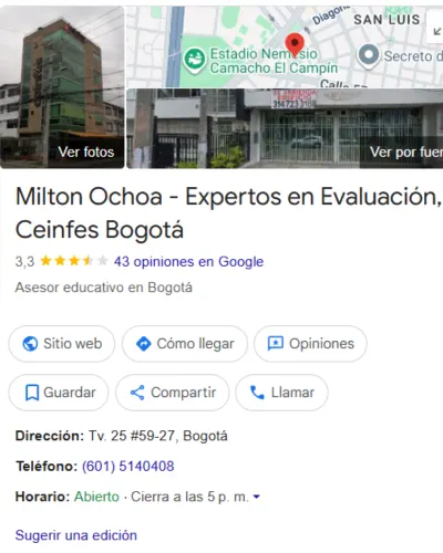 Reseñas Milton Ochoa